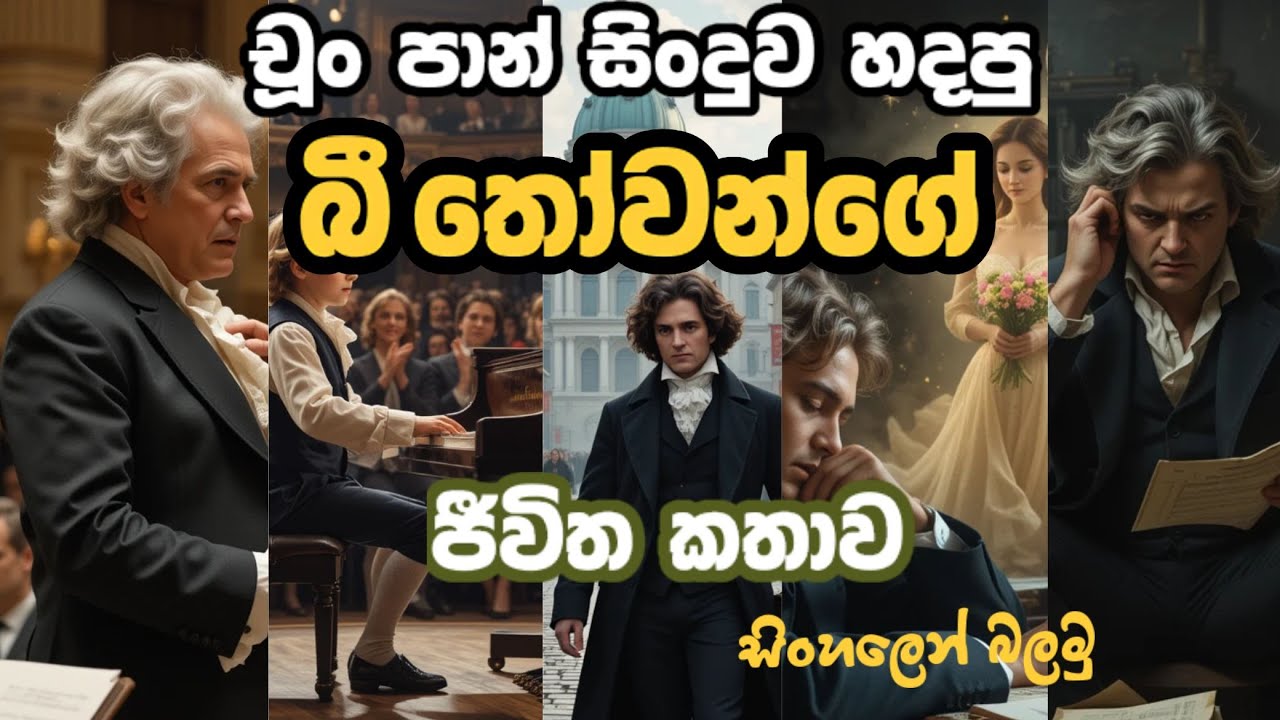 Beethoven's Life Story - බී තෝවන්ගේ ජීවිත කතාව​ සිංහලෙන් බලමු.