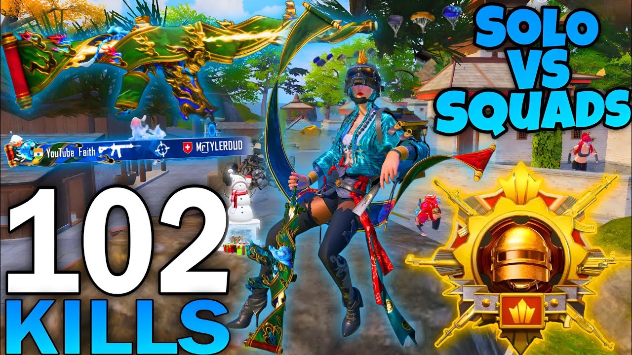 102 KILLS!😍BEST LANDING IN NEW MODE WITH BEST OUTFIT🔥SACRED QUARTET PUBG MOBILE