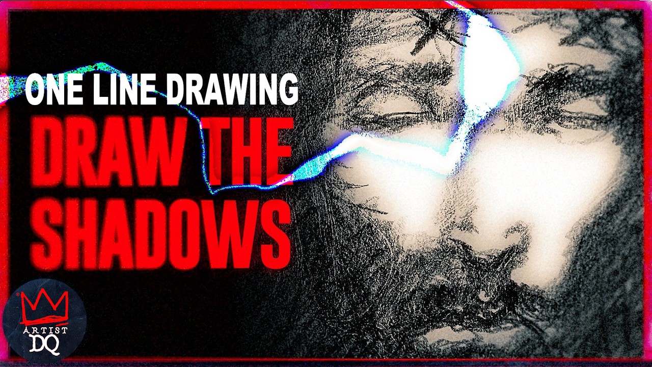 Draw the Shadows. Reveal the Light. 🔥 | One Line Negative Space Challenge (1 John 1:5)