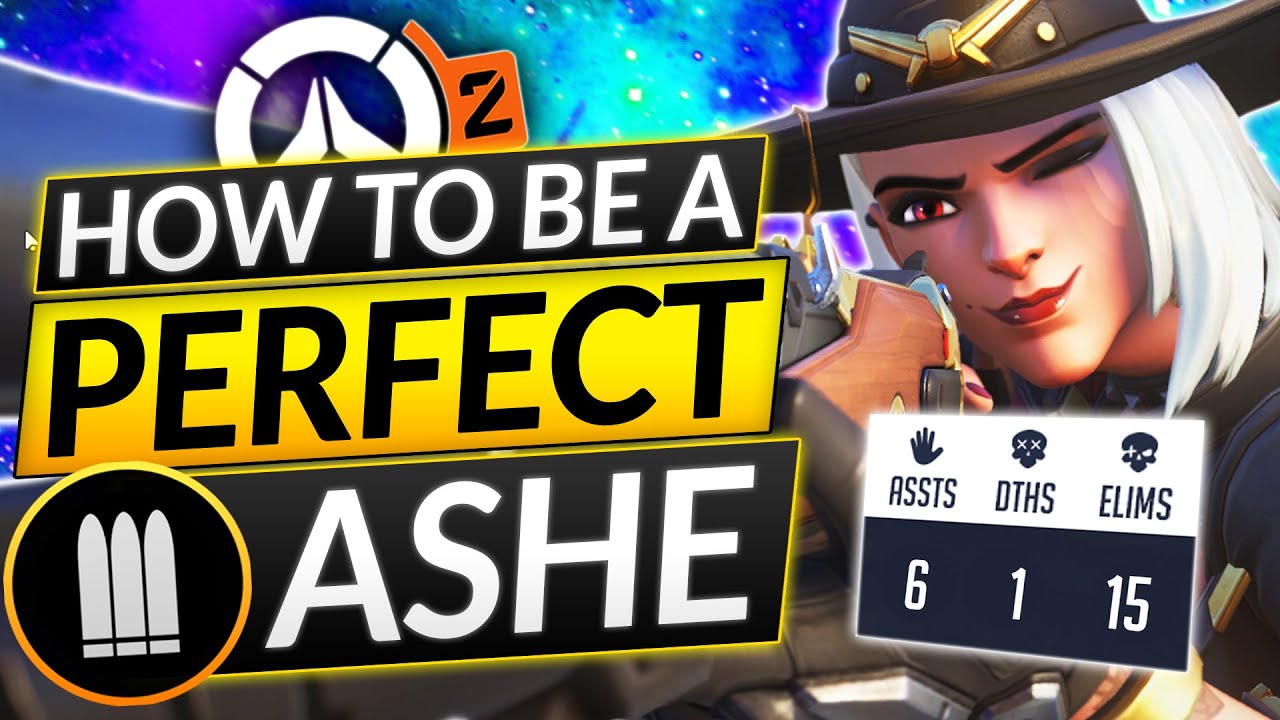 THE ULTIMATE ASHE GUIDE for INSTANT WINS - PERFECT AIM and BEST DPS Tips - Overwatch 2 Guide