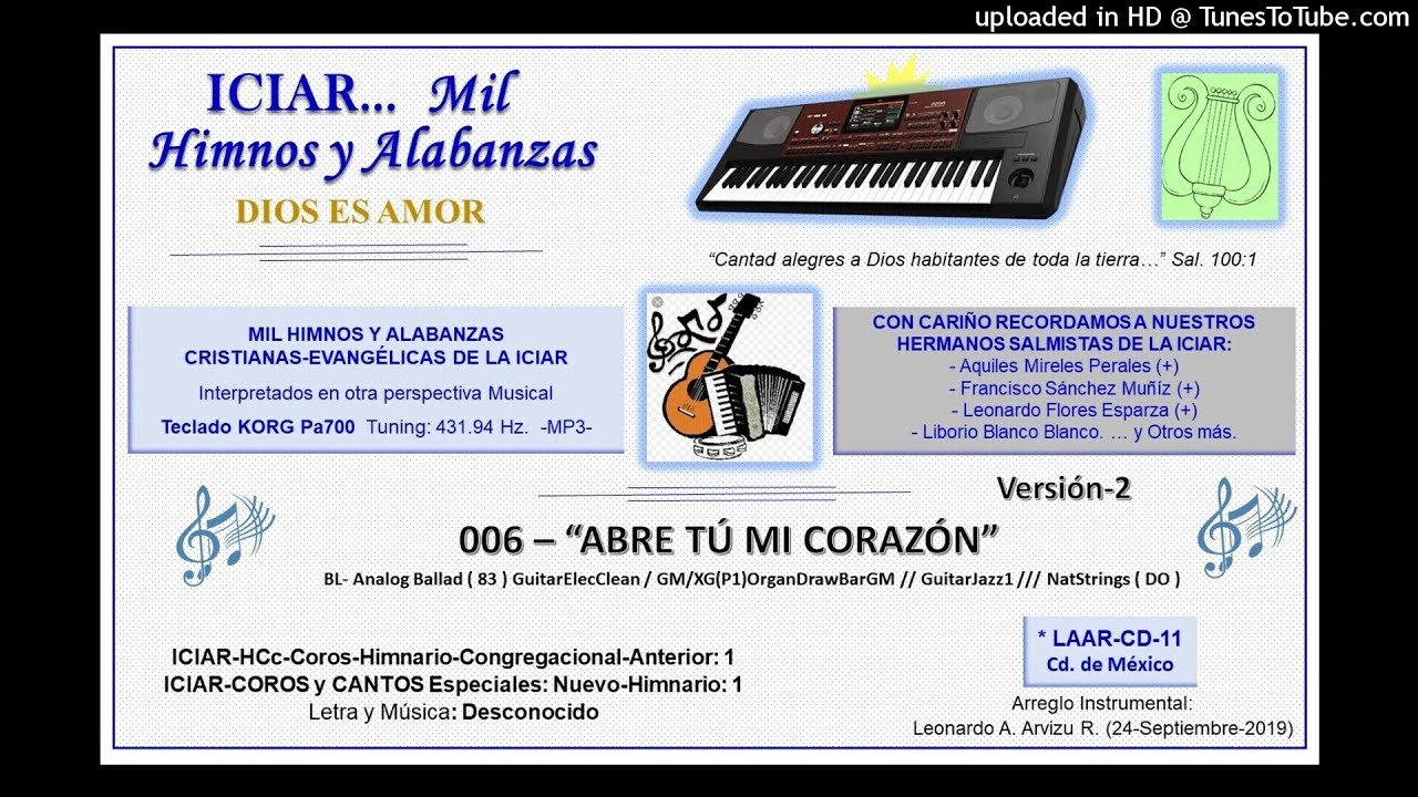 006 - ABRE TÚ MI CORAZÓN  (Versión-2)