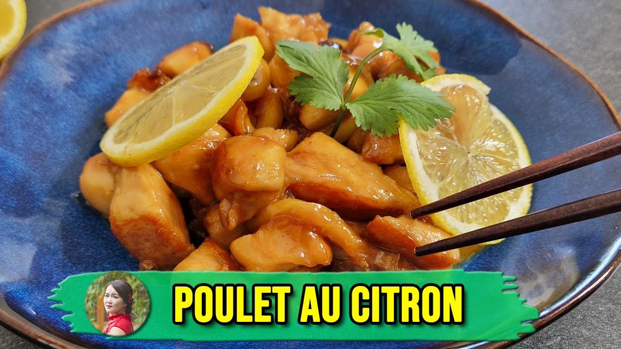 POULET AU CITRON caramélisé 🍋 Une recette chinoise familiale prête en 20 min !