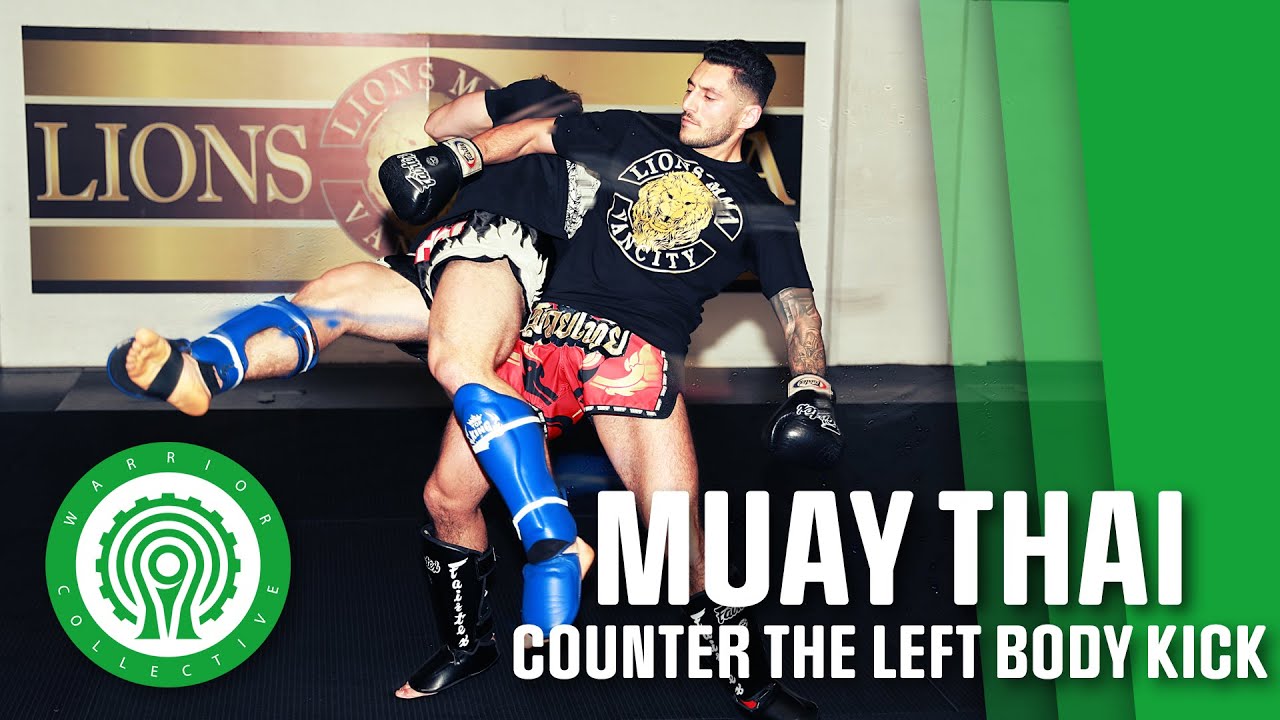 Muay Thai Training - 3 Ways to Counter the Left Body Kick with Amir Ghassemi