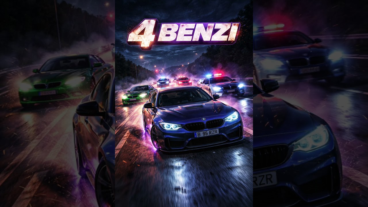 4 BENZI | Cai Putere, Drifturi & Fuga de Poliție (AI SONG)