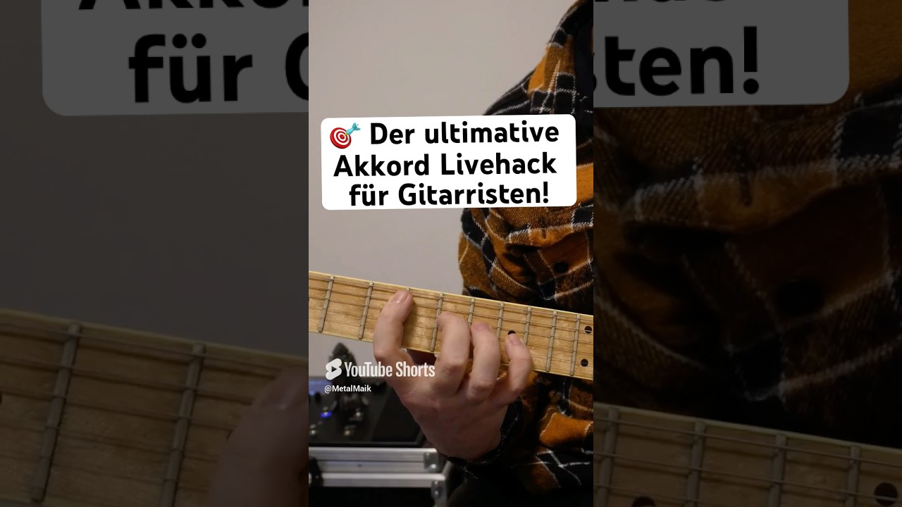 🎸 Der sch&ouml;nste Akkord der Welt &ndash; so greifst du ihn kinderleicht! #metal #gitarre