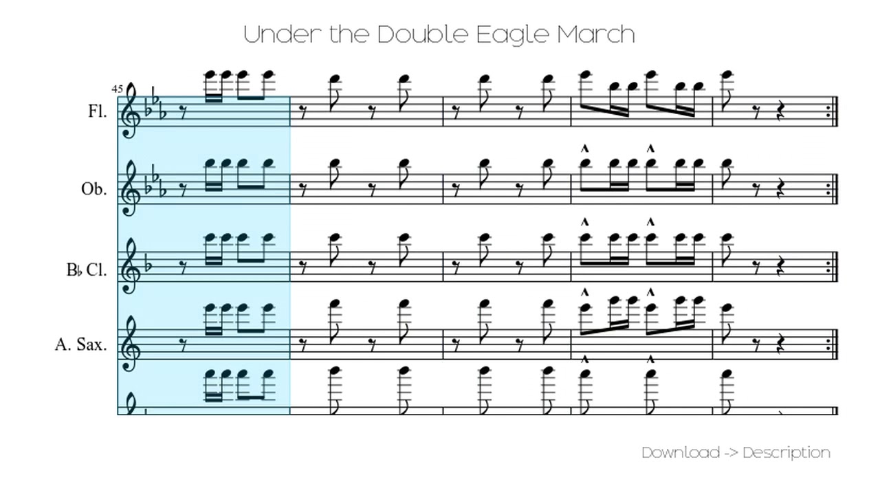 🎶 Under The Double Eagle March 🎸🎸