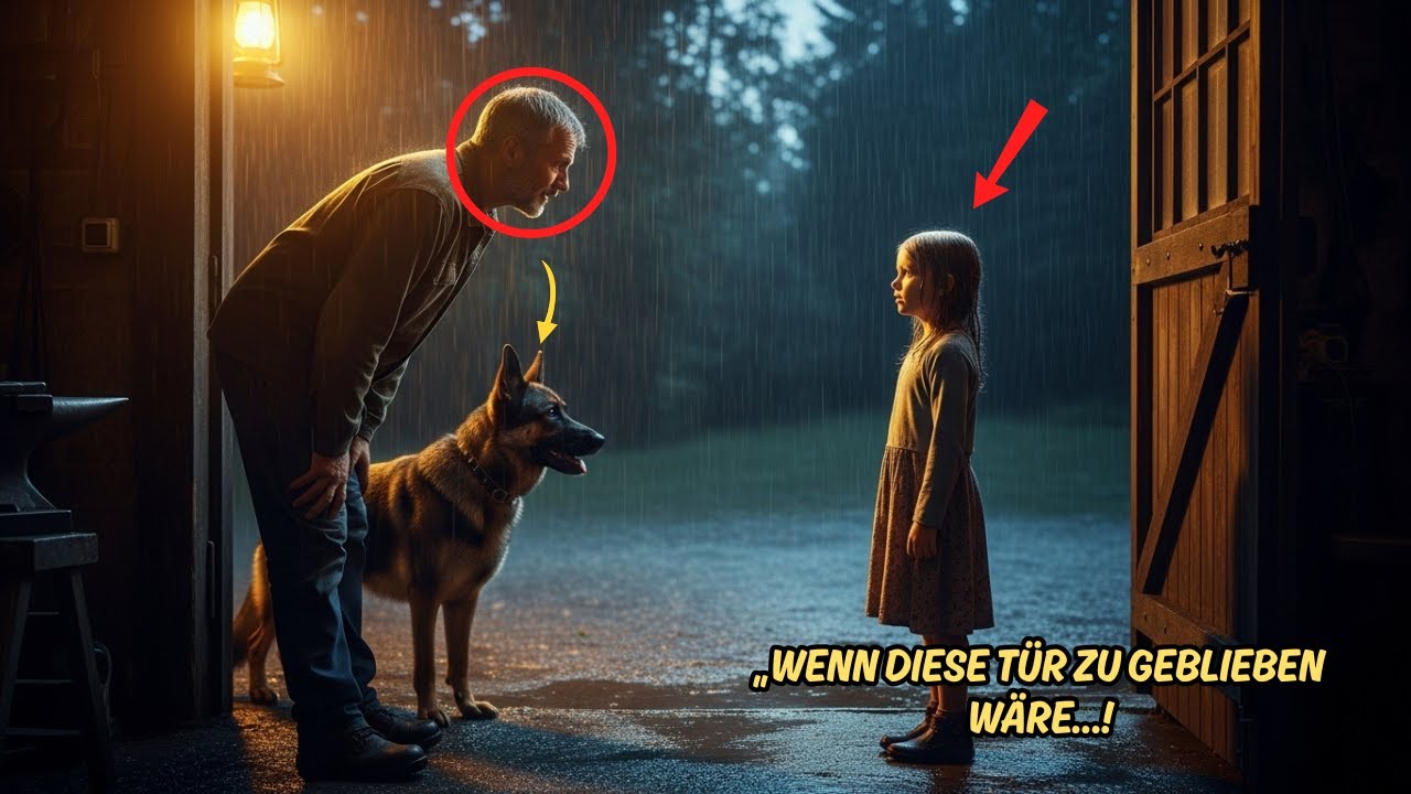 Schäferhund Warnt Seinen Besitzer – Ein Mädchen Im Regen Braucht Hilfe...