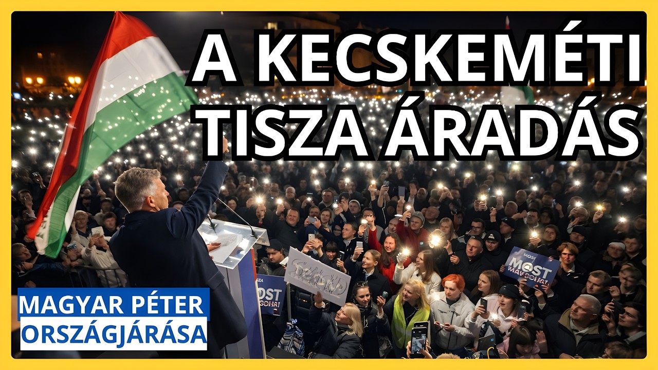 Kecskeméten ÁRADT A TISZA! A legfontosabb országjárás - TISZA  #tiszapárt #magyarpeter