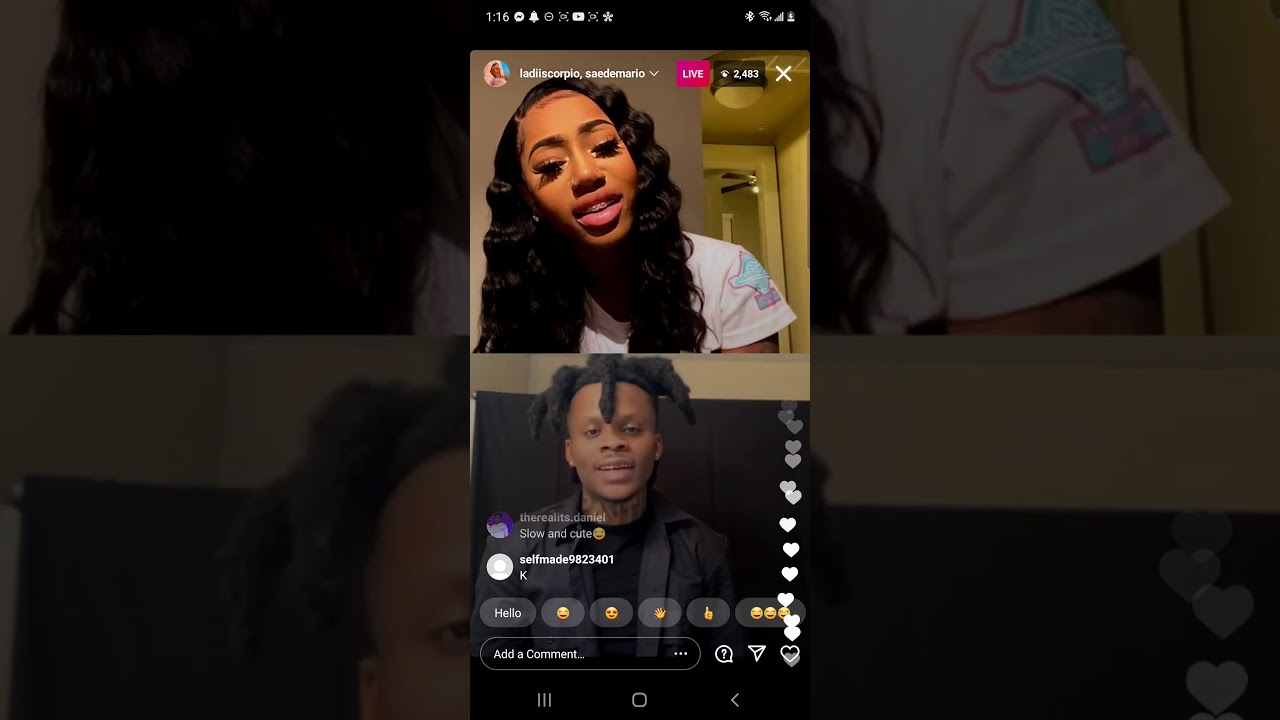 SaedeMario Goes Live With ladiiscorpio
