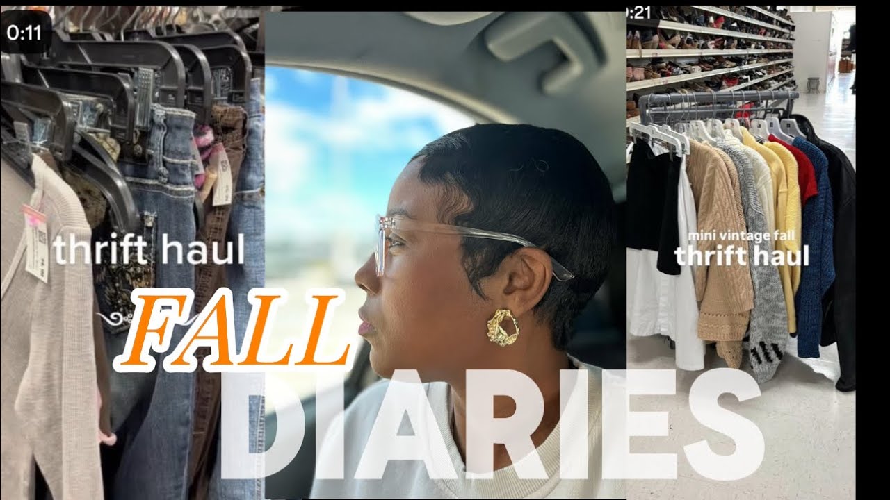 FALL DIARIES 04 🍂￼| COME THRIFT WITH ME | FALL WARDROBE 