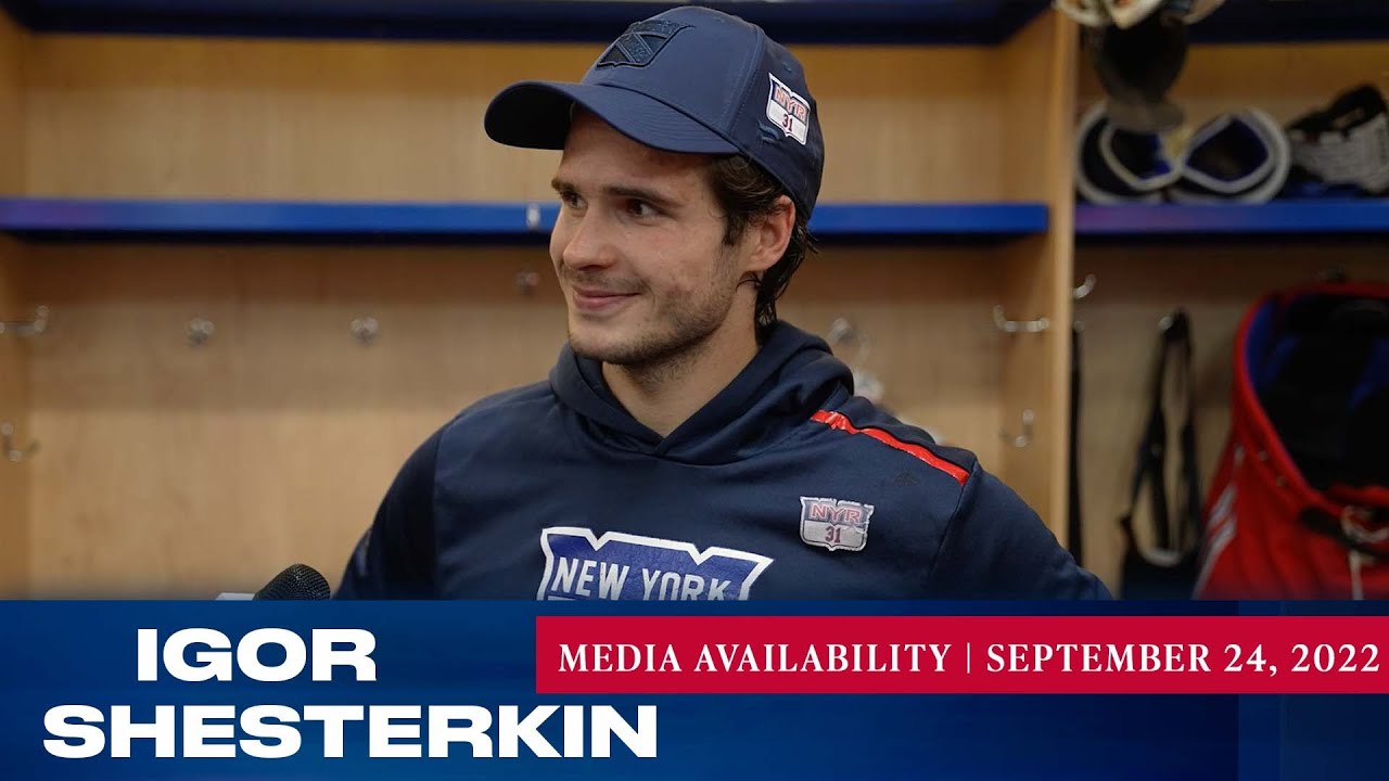 New York Rangers: Igor Shesterkin Media Availability | Sept. 24, 2022