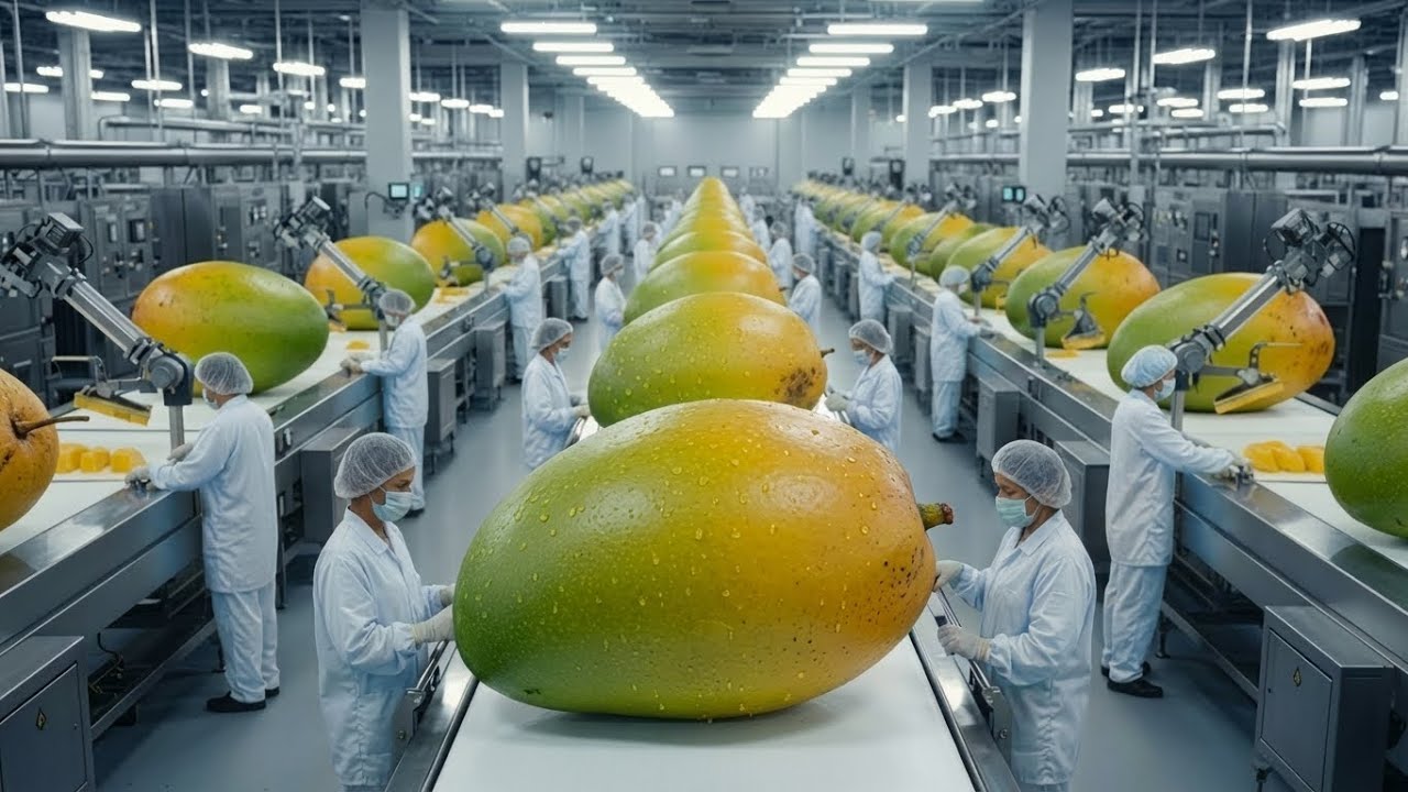 Inside a Modern Mango Factory &ndash; The Entire Process From Harvest to Final Product