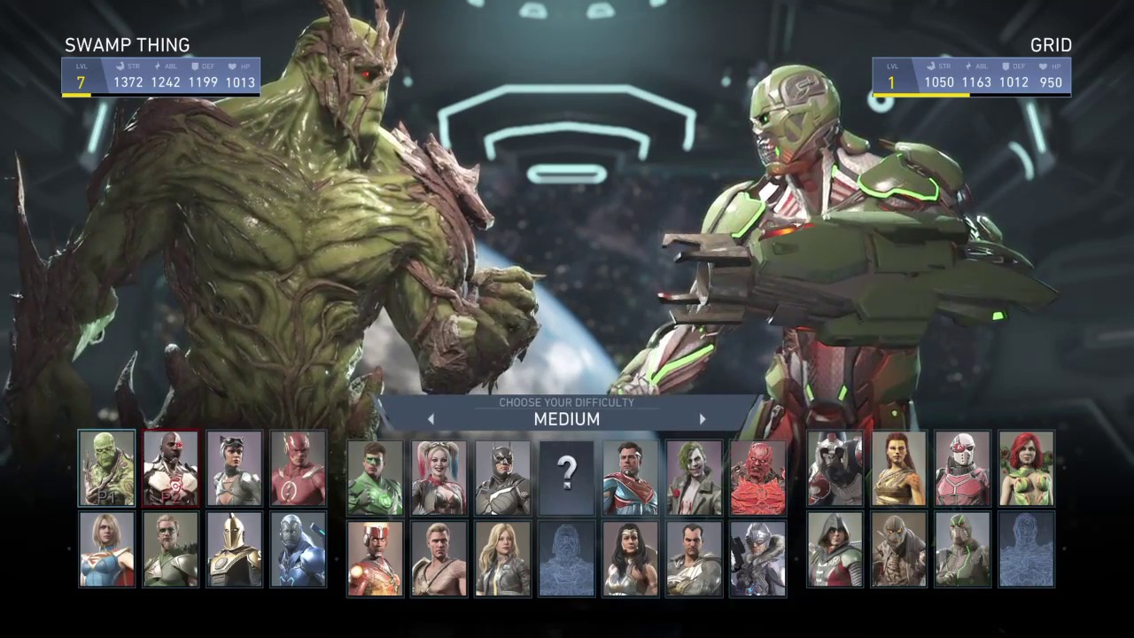 Injustice 2 - Swamp Thing VS Grid