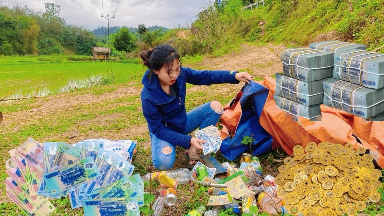 30 days of scrap metal girl - unexpectedly found a large amount of money and valuable treasure