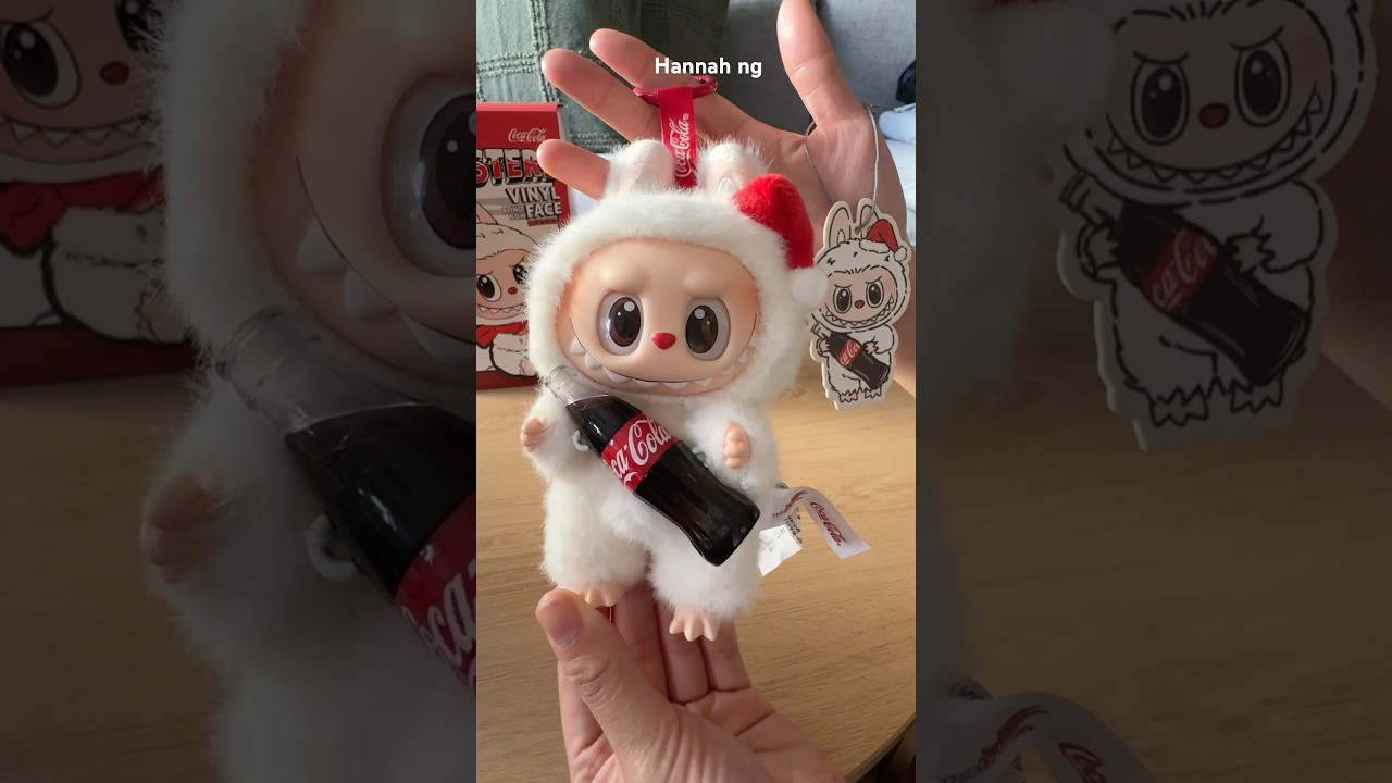 COCA COLA LABUBU #babythree #unboxing #popmart #blindbox #viralshorts #labubu #cocacola #rose