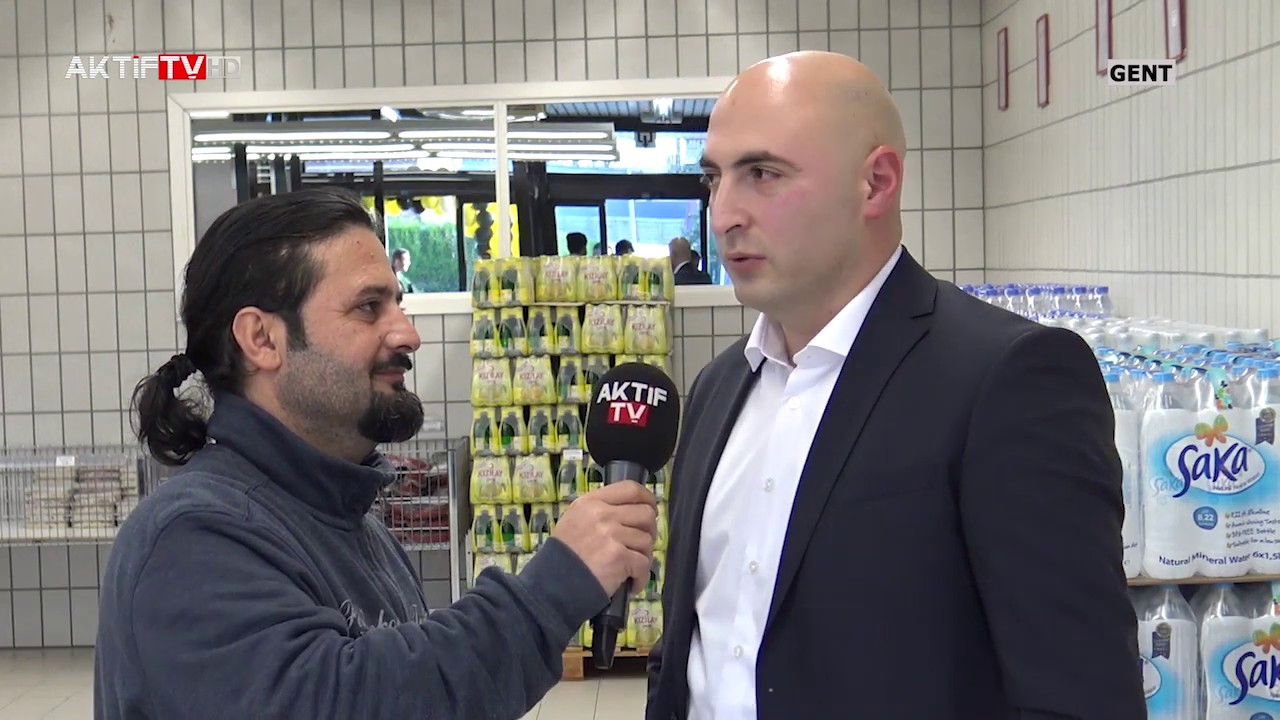 Gent'te yeni bir Türk marketi açılış yaptı