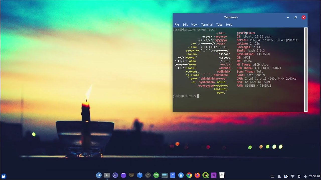 Customize xfce desktop for 2020
