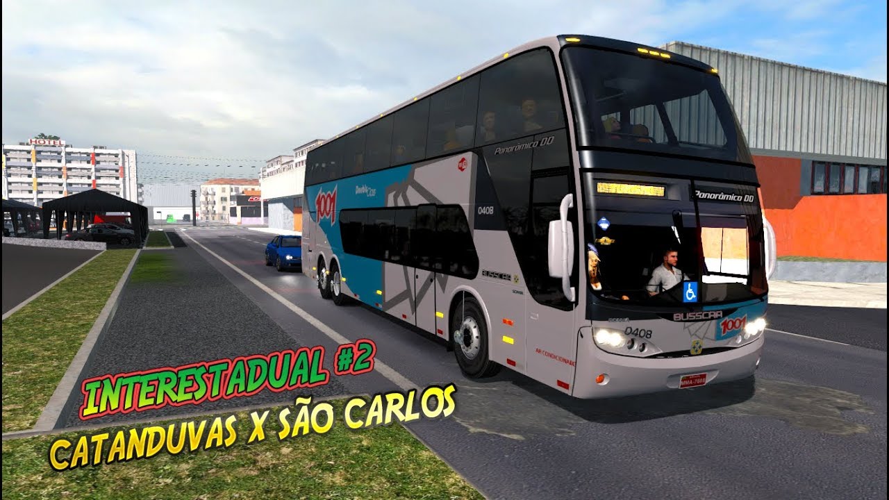 INTERESTADUAL#2 CATANDUVAS X SÃO CARLOS Busscar Panorâmico DD Scania V5 K380 2006 6x2 (ETS 2 1 35)