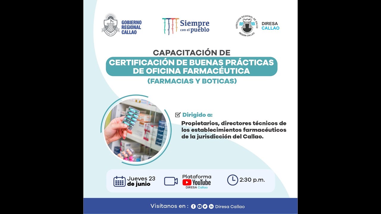 Certificación De Buenas Prácticas De Oficinas Farmacéutica 2