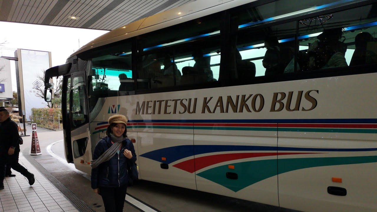 Meitetsu kanko bus to takayama and shirakawago