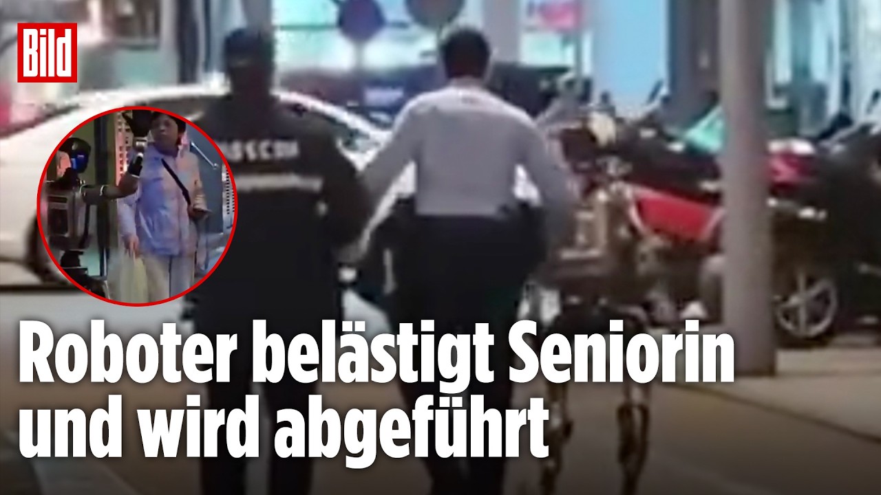 TECH-PANNE AUF DER STRASSE: Roboter belästigt Seniorin – Polizei muss schlichten