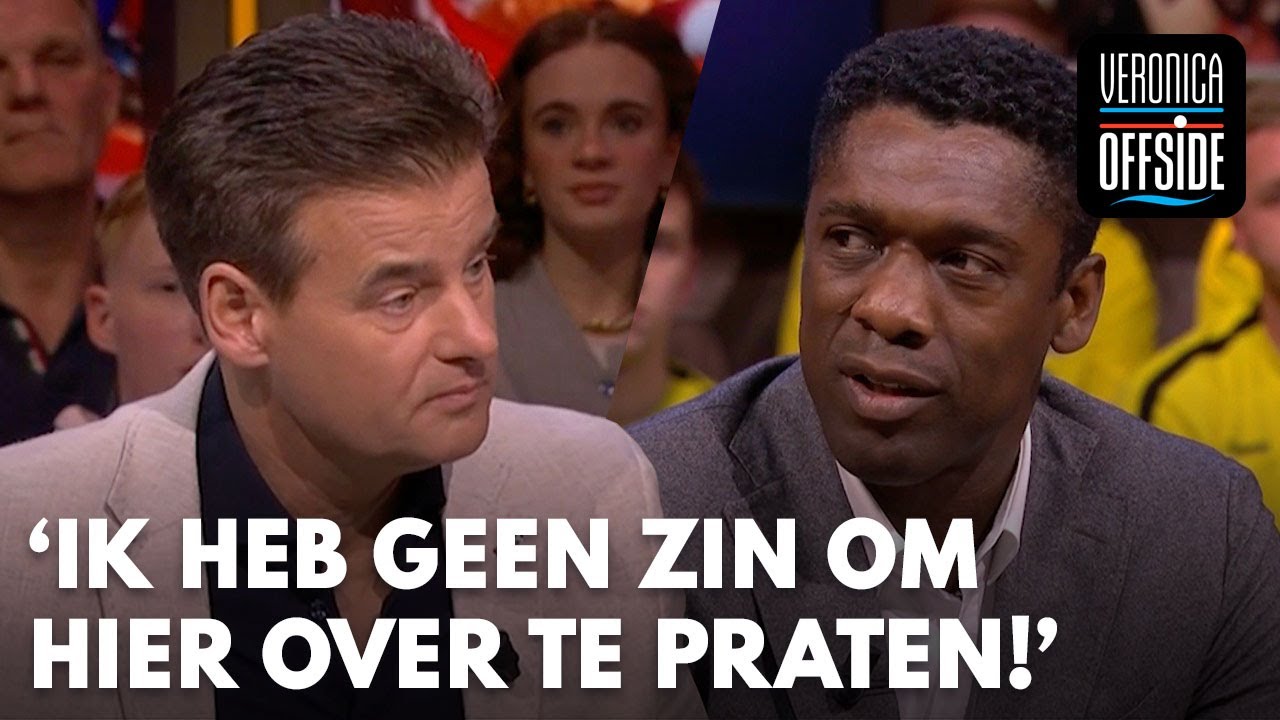 Clarence Seedorf tegen Wilfred: 'Ik heb helemaal geen zin om hier over te praten!'