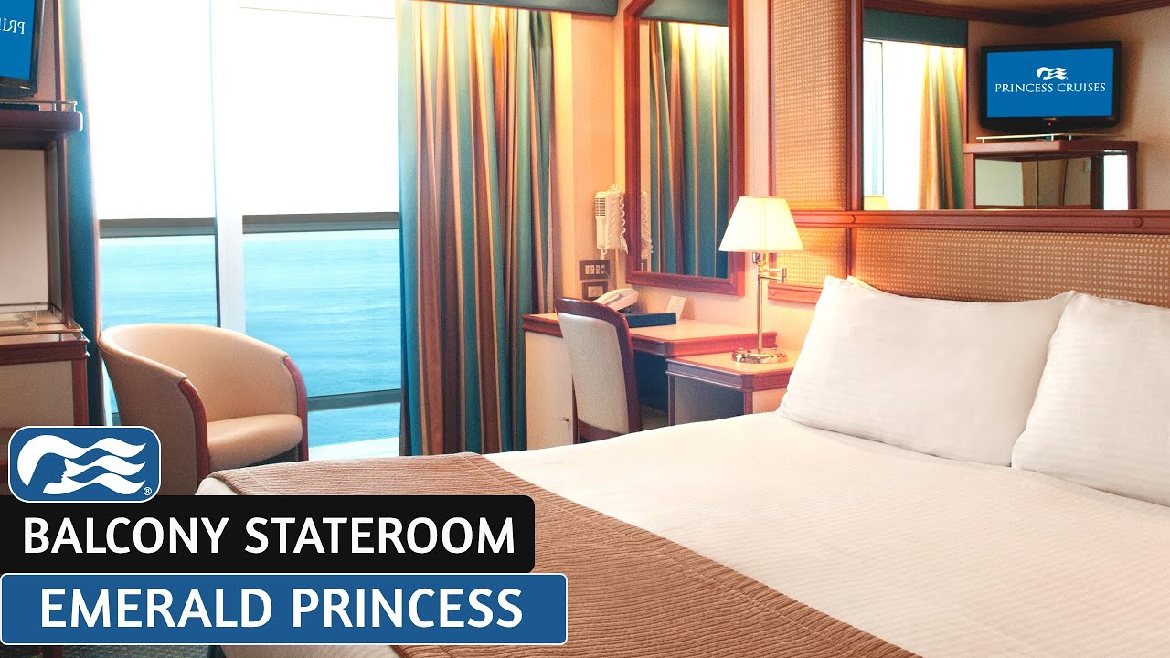 Emerald Princess | Balcony Stateroom | Full Walkthrough Tour & Review | 4K