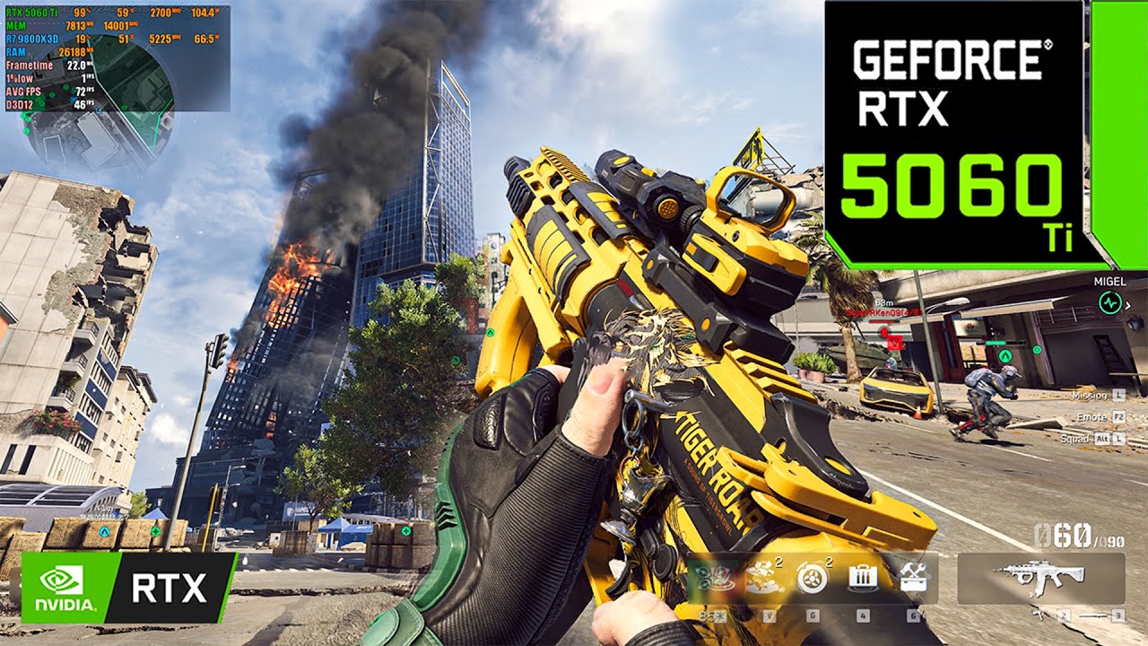 Delta Force Season 8 : RTX 5060 Ti 8GB ( Maximum Settings DLSS ON )