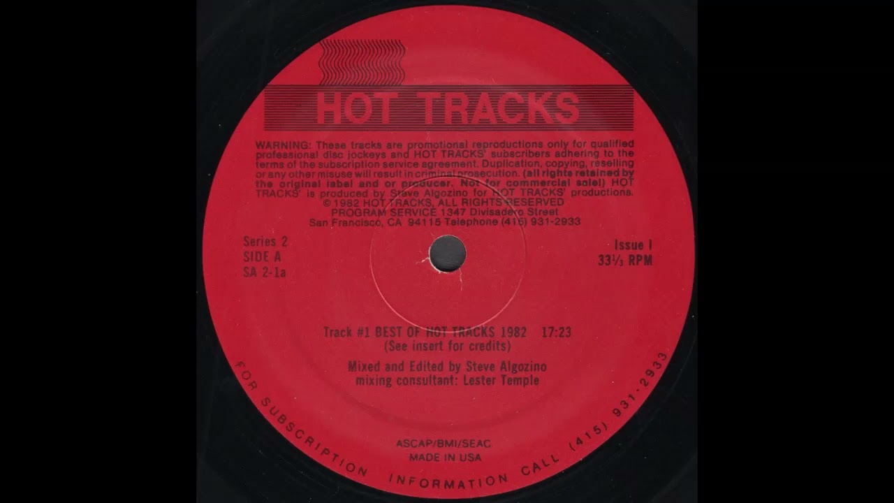 HOT TRACKS SERIES 2, ISSUE 1 * BEST OF HOT TRACKS 1982 * Steve Algozino * SA21 * 1982