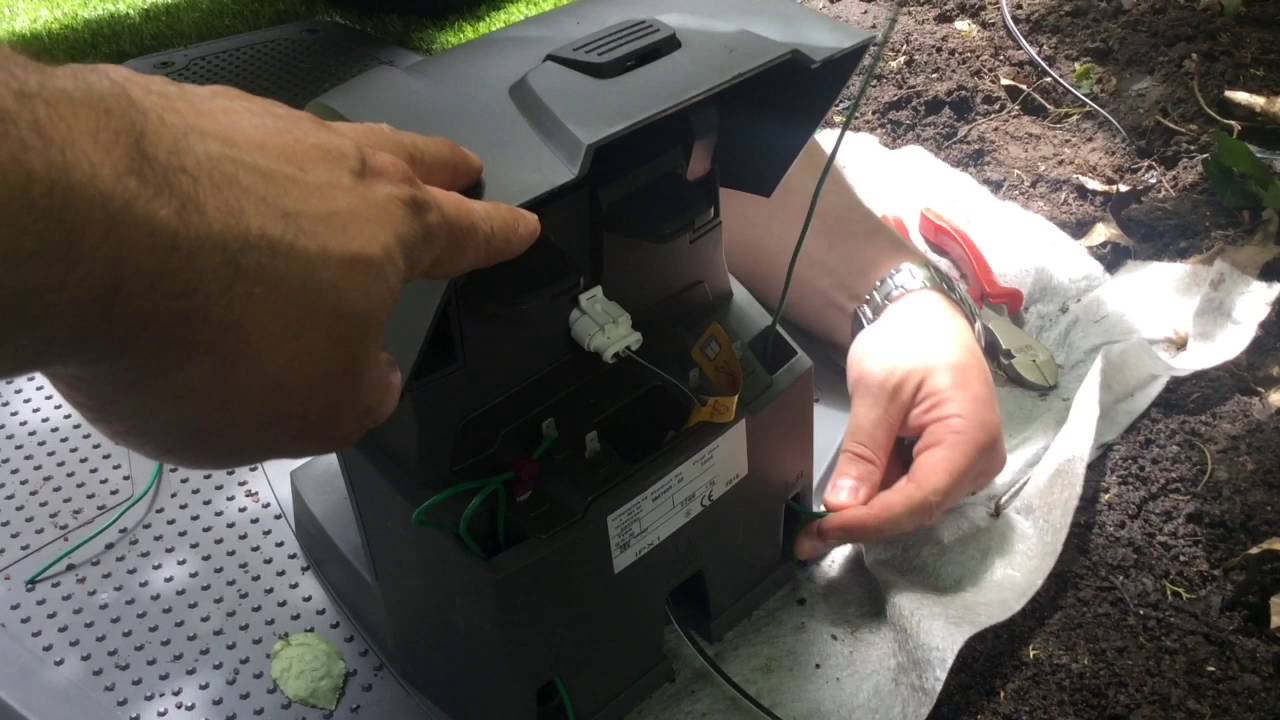 Husqvarna automower installation enterré du câble périphérique