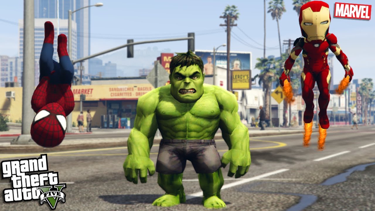 МСТИТЕЛИ, но МАЛЕНЬКАЯ ВЕРСИЯ (GTA 5 Моды)
