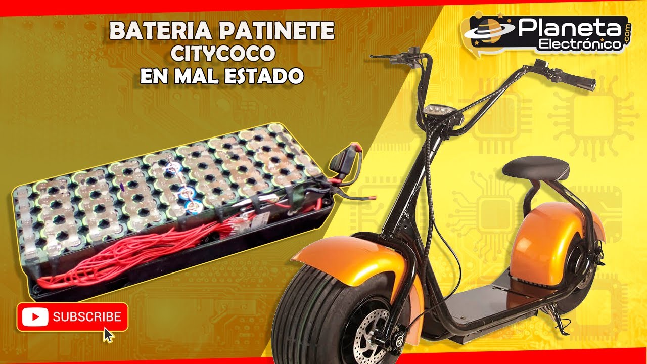 Batería patinete eléctrico Citycoco en mal estado. Pasos a seguir para recuperarla