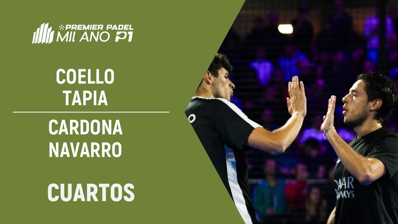 🎾 Highlights Premier Padel Milano 🇮🇹 | Tapia - Coello vs Navarro - Cardona | Cuartos de final