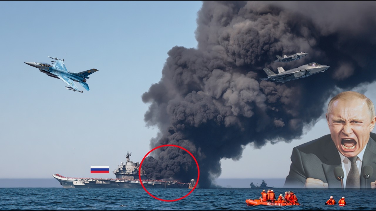 2 Minute ago! Fighter jet F-35 & F-16 Precision Strike Sinks Russia's Last Aircraft Carrier !