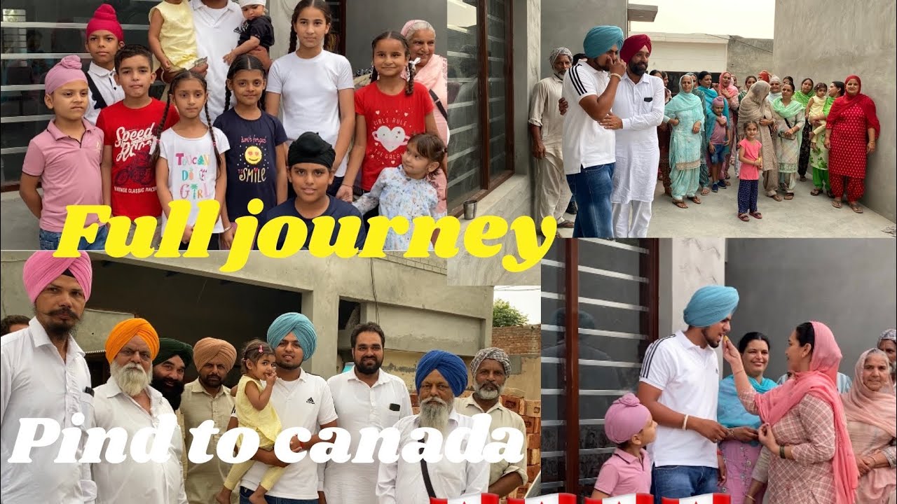 Pind to Canada 🛫🇨🇦|full journey | emotional video| international student|student.visa/part 1