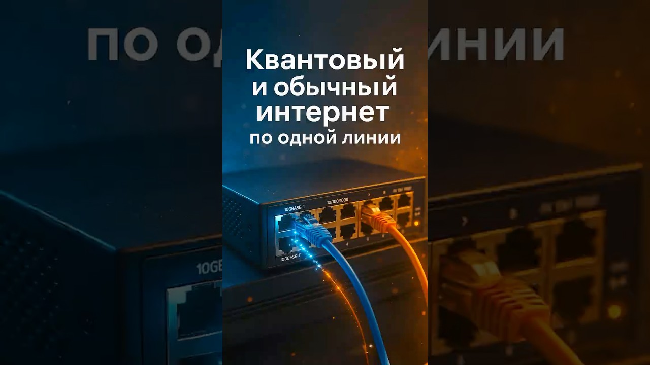 Обычный и квантовый интернет в одном кабеле!