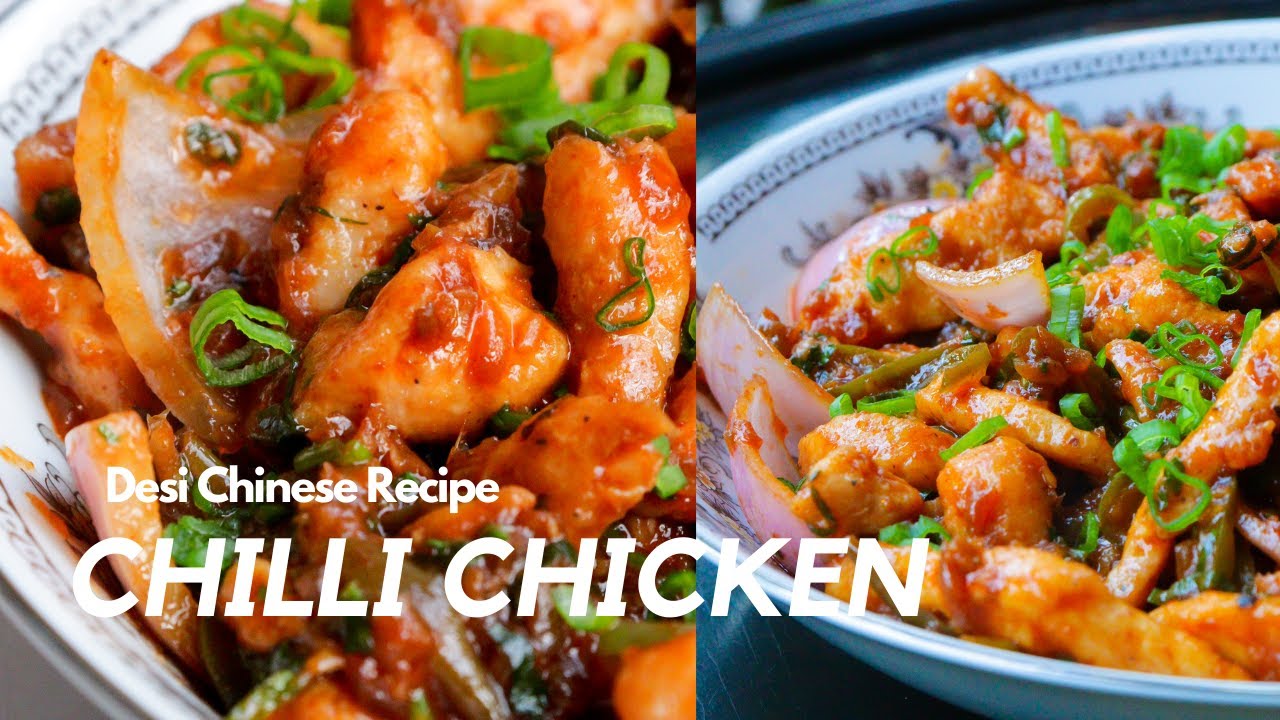 Chilli Chicken Recipe | How To Make Chilli Chicken | Desi Chinese Recipe
