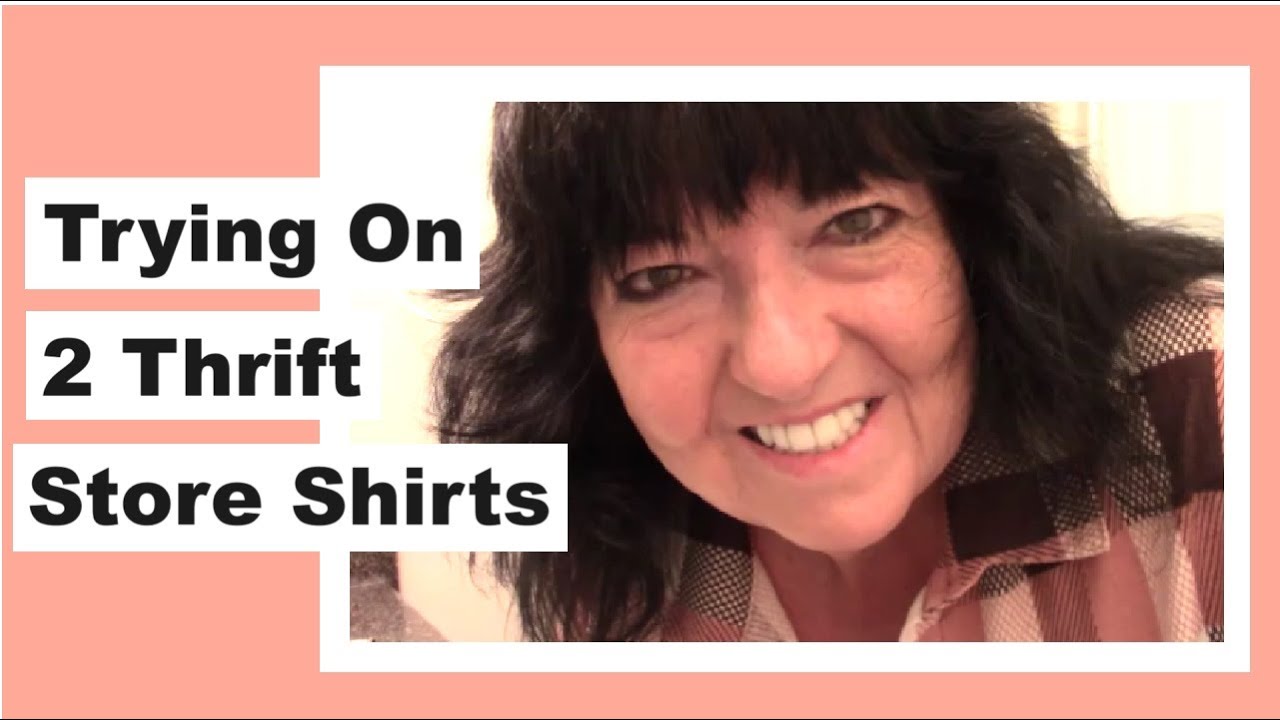 Trying On 2 Thrift Store Shirts