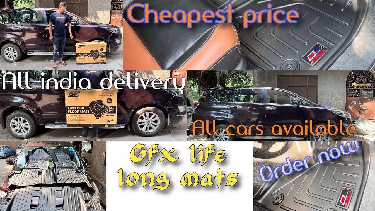 Innova crysta gfx life long mats all cars available in Sonu car order now cheapest price……₹#views