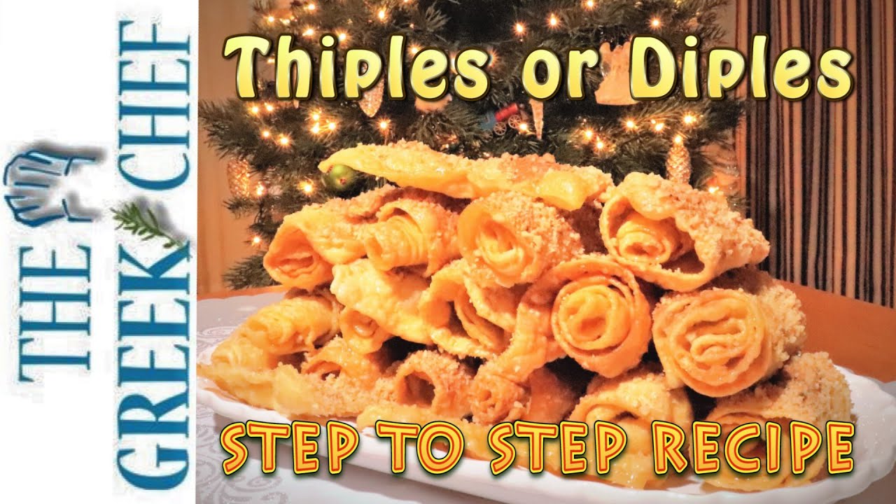 Traditional Greek Thiples or Diples, easy to follow recipe