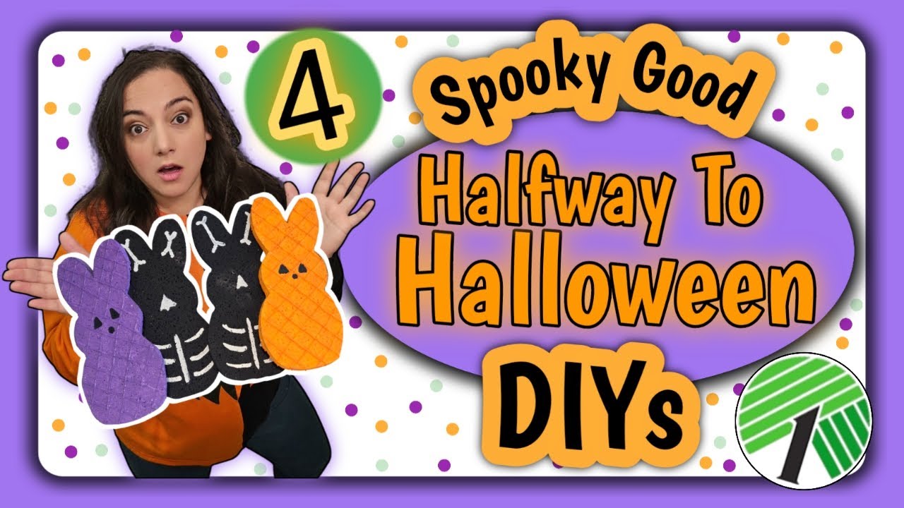 ✨4 DOLLAR TREE DIYS for Halfway to Halloween | Easterween DIYs | Spring-O-Ween DIYs