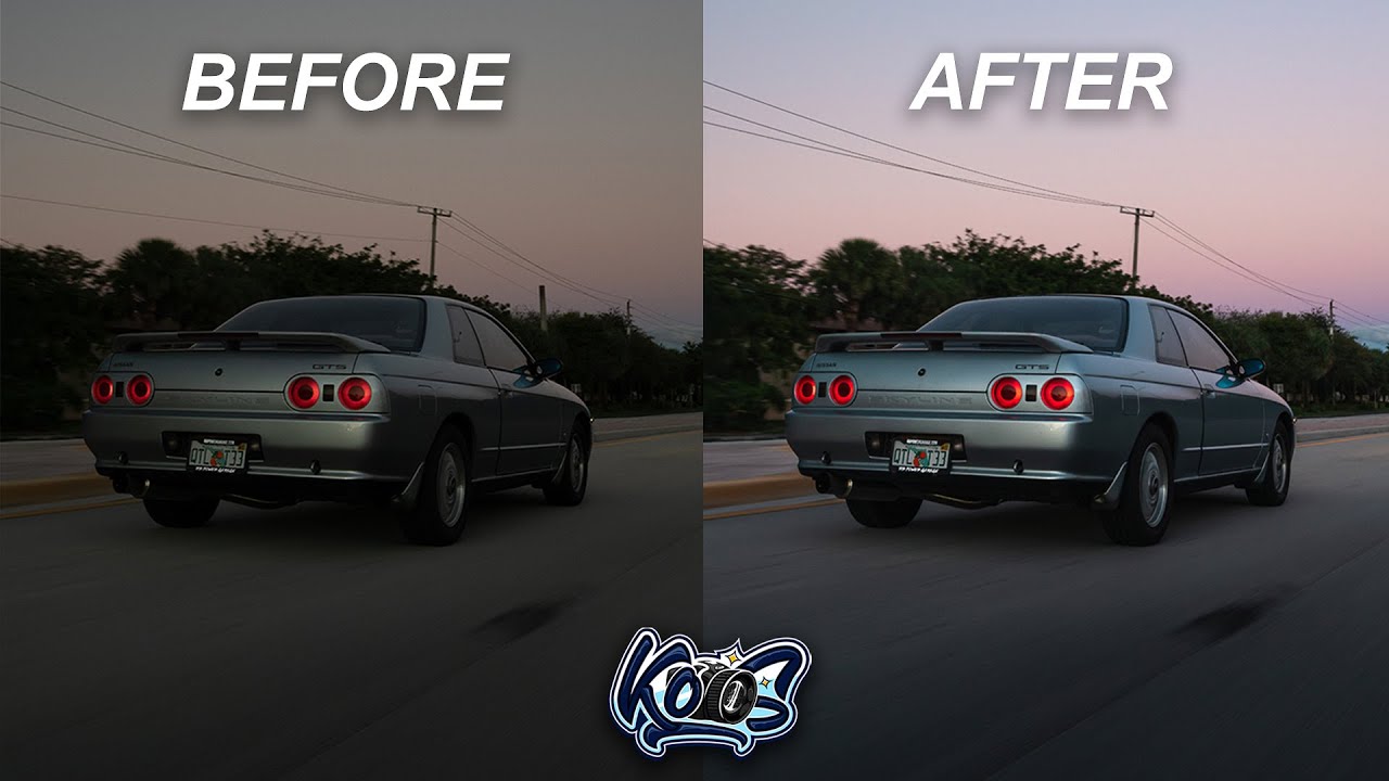How To Edit Rollers - Car Photography Editing, Settings and Tips (R32 SKYLINE)