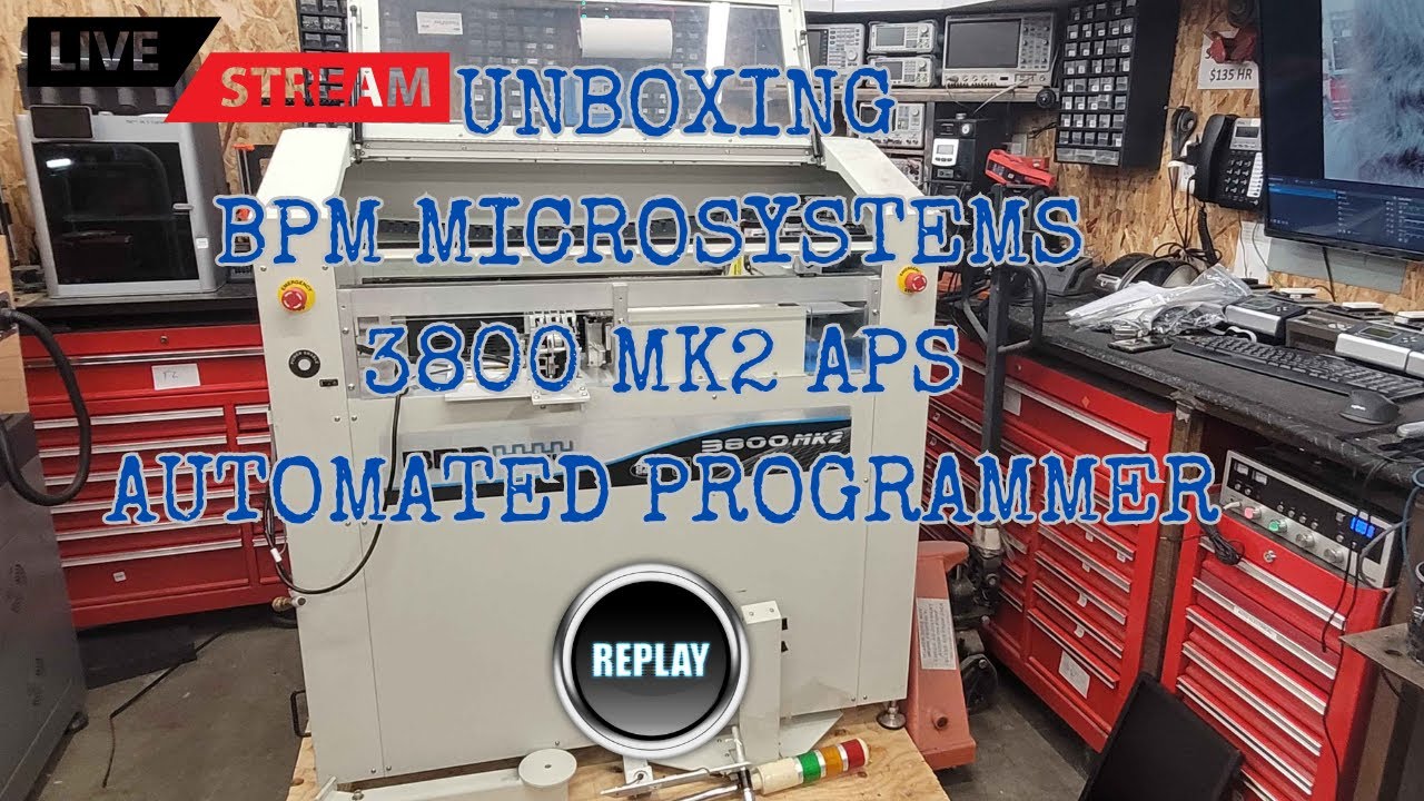 Replay: Live Unboxing BPM Microsystems 3800 MK2 APS Programmer