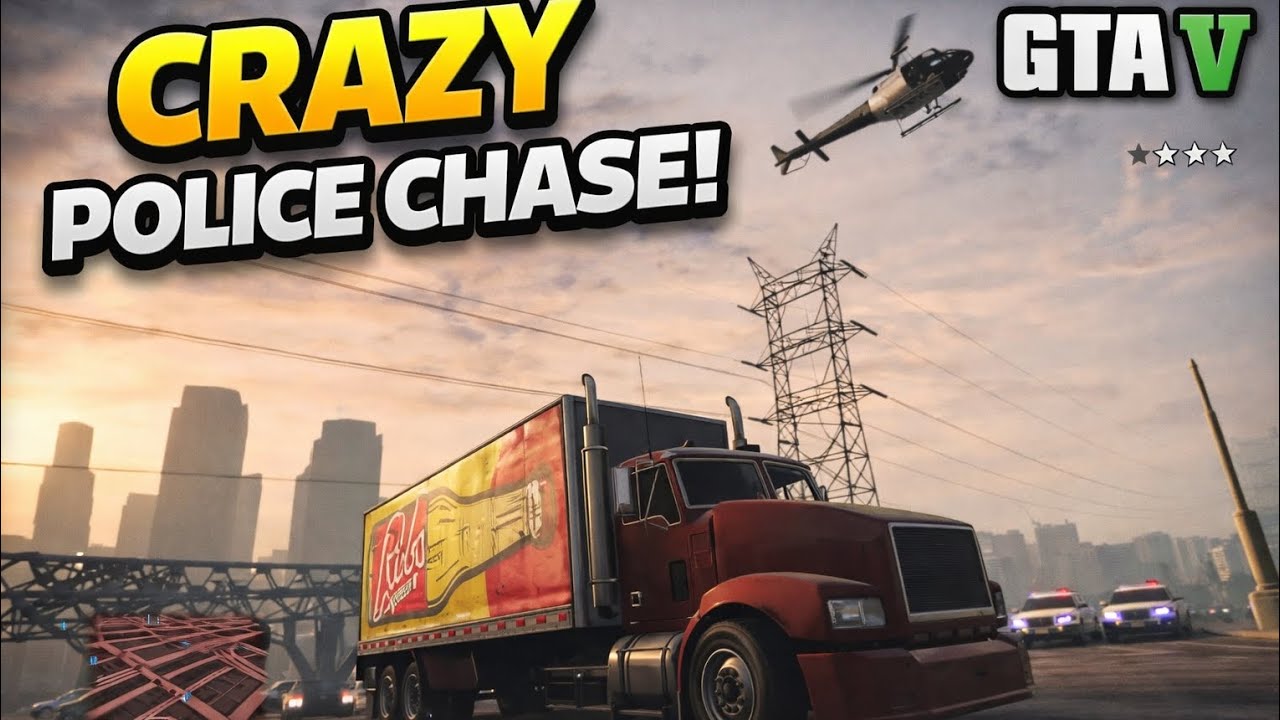 Crazy Police Chasing Truck 🚛🚔🚔