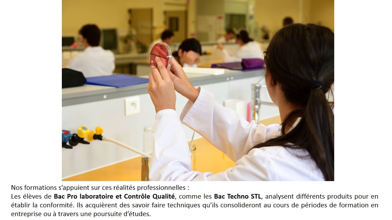 Le laboratoire de biotechnologie