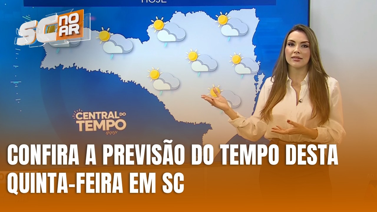 Confira a previs&atilde;o do tempo desta quinta-feira em SC