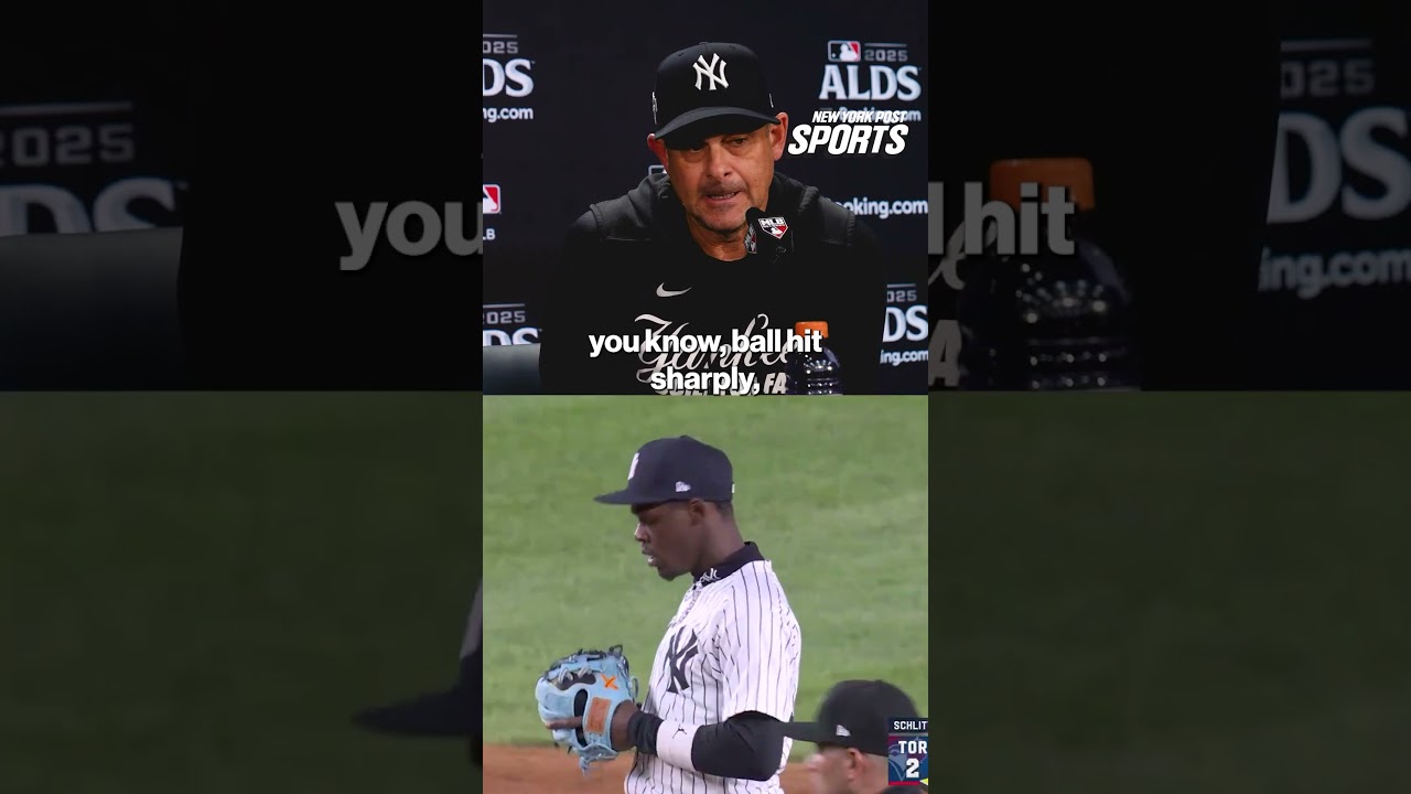 Aaron Boone on Jazz Chisholm Jr.'s critical error #shorts