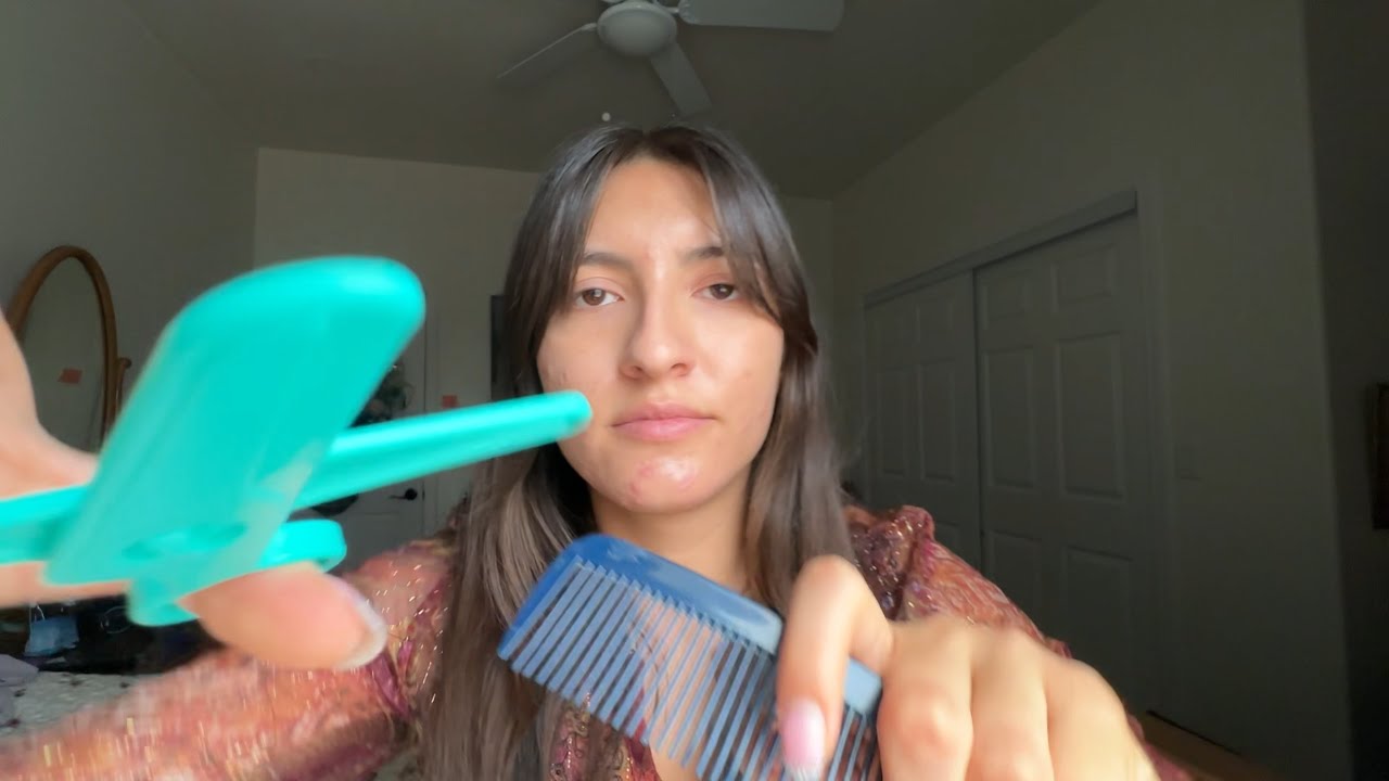 ASMR giving you a haircut and styling your hair | personal attention, lofi