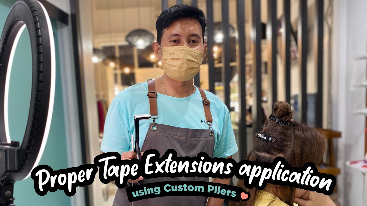 Proper Tape Extensions Application with Custom Pliers