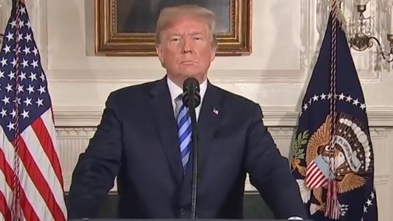 President Trump on iran nuclear deal. May 8, 2018.